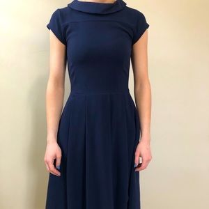 Classic Blue dress. Just add pearls!